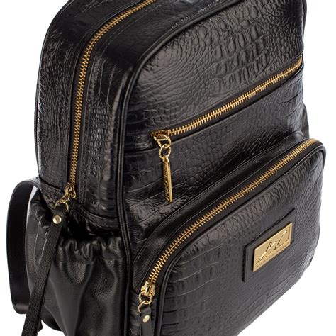 mochila feminina preta couro